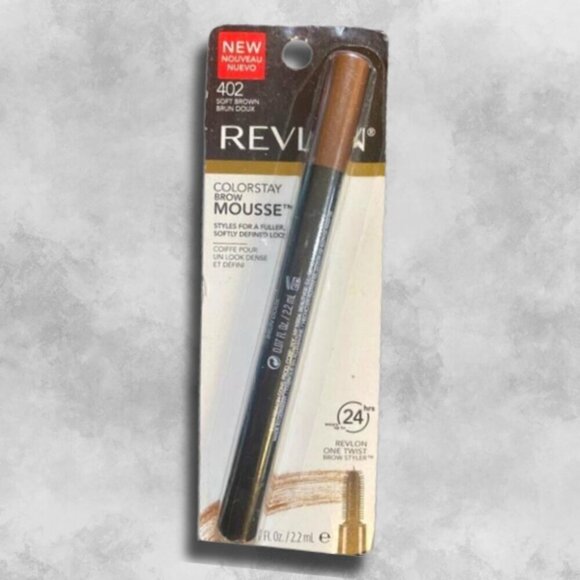 Revlon Colorstay Brow Mousse Fuller Softly Defined Look 402 Soft Brown 22ml BNWT - Picture 3 of 3